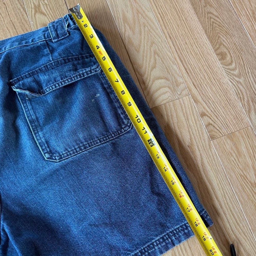Croft & Barrow The Side Elastic Blue Denim Cargo Shorts Mens 36 7" Inseam - Picture 6 of 8